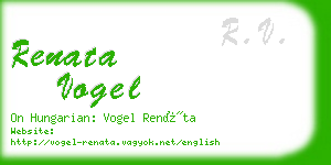 renata vogel business card